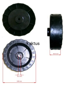 KOŁO FI 130 PRZÓD / TYŁ NAC ZF6120 -128x8,5x26