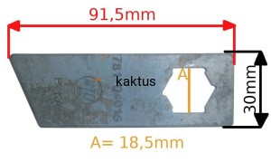 NÓŻ WERTYKULATORA MTD 781-04016