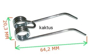 SPRĘŻYNA WERTYKULATORA ELEKTRYCZNEGO 64,2MM