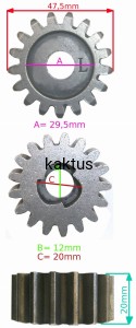ZĘBATKA LEWA AL-KO PM 4620 5.13 BR-X ALKO 479078