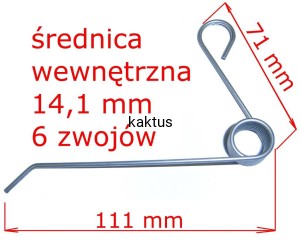 SPRĘŻYNA AERATORA SILEX 360 40 50 75