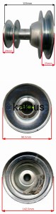 KOŁO PASOWE SILNIKA MTD 756-0982 756-0982B