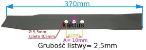LISTWA TNĄCA 370 MM NAC LE15-37-PB-S SF7A114