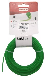 ŻYŁKA TNĄCA OREGON 2,7MM x 15MB ETYKIETA OKRĄGŁA