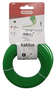 ŻYŁKA TNĄCA OREGON 3,0MM x 15MB ETYKIETA OKRĄGŁA