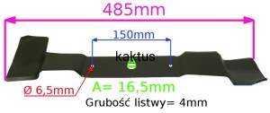 LISTWA TNĄCA 485 MM AL-KO ALKO PRAWY AGREGAT 92/95