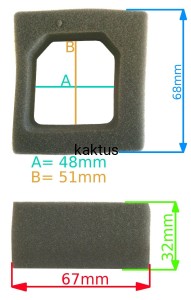 FILTR POWIETRZA WERTYKULATORA AL-KO SILNIK 144F