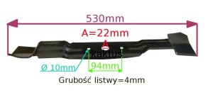 LISTWA TNĄCA 530 MM AL-KO WZMOCNIONY