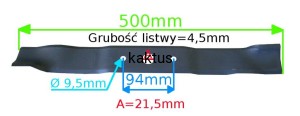 LISTWA TNĄCA 500 MM STIGA CASTEL SPRZĘGŁO