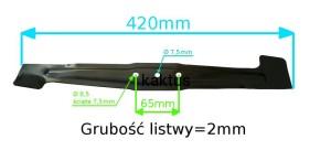 LISTWA TNĄCA 420 MM LIDER KC1800 patrz 100-442a