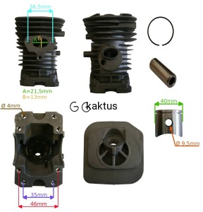 CYLINDER HUSQVARNA 142 KPL 40MM CHROM ZAMIENNIK