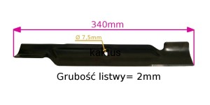 LISTWA TNĄCA 340MM KOSIARKI HANDY KC1400 KC3403 EL