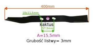 LISTWA TNĄCA 400 MM HANDY WR40N100 YLKN100 SP