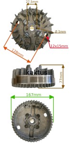 KOŁO MAGNESOWE BRIGGS 590420 ZAM. 793619