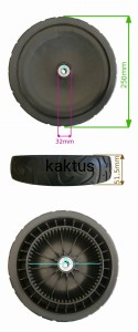 KOŁO FI 250 MM FAWORYT LIDER HANDY WA51 WR51BS 63Z