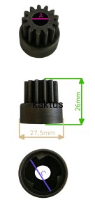ZĘBATKA NAPĘDOWA MEGA CUT S460V LEWA 13Z