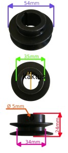 KOŁO PASOWE WAŁU 22MM KOSIARKI FAWORYT WR51