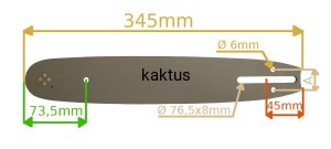 PROWADNICA PIŁY LIDER HANDY 1,3 3/8 44E 12" 345MM