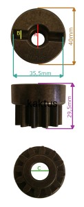 KOŁO ZĘBATE STIGA SD98 SD108 UKŁAD KIEROWNICZY