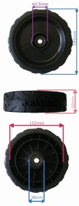 KOŁO FI 185MM KOSIARKI HORTMASZ HKS 143N PRZÓD