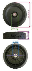 KOŁO FI 185MM PRZÓD PRAWE DY 182 202 HKS 150NL