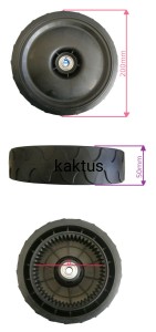 KOŁO FI 200MM TYŁ HORTMASZ JL46Z-C3 LV46Z-C6 8CAL