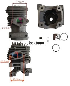 CYLINDER KOMPLETNY PIŁY NAC TT-CST2500 BEZ USZCZEL