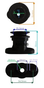 PIASTA NOŻA NAC WYS 56MM WAŁ 22 LS53-675-HS NAPĘD