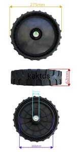 KOŁO FI275 TYLNE NAPĘDOWE ŁOŻYSKOWANE NAC S530 83Z