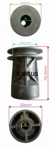 PIASTA KOSIARKI AL-KO 22,2 NAPĘD WPUST 64MM 441980