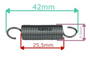 SPRĘŻYNA NAPINACZA GLEBOGRYZARKI NAC TIP80-196-M
